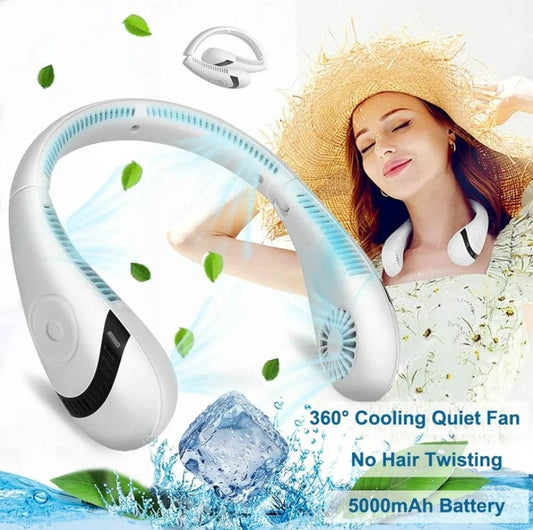 USB Rechargeable Portable Neck Fan